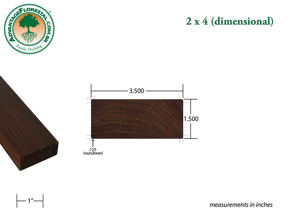 Exotic Standard garapa Dimensional Decking Lumber 5/4 in. x 6 in.